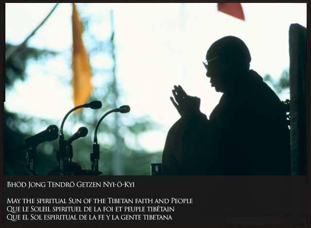 May the spiritual Sun of the Tibetan faith and People